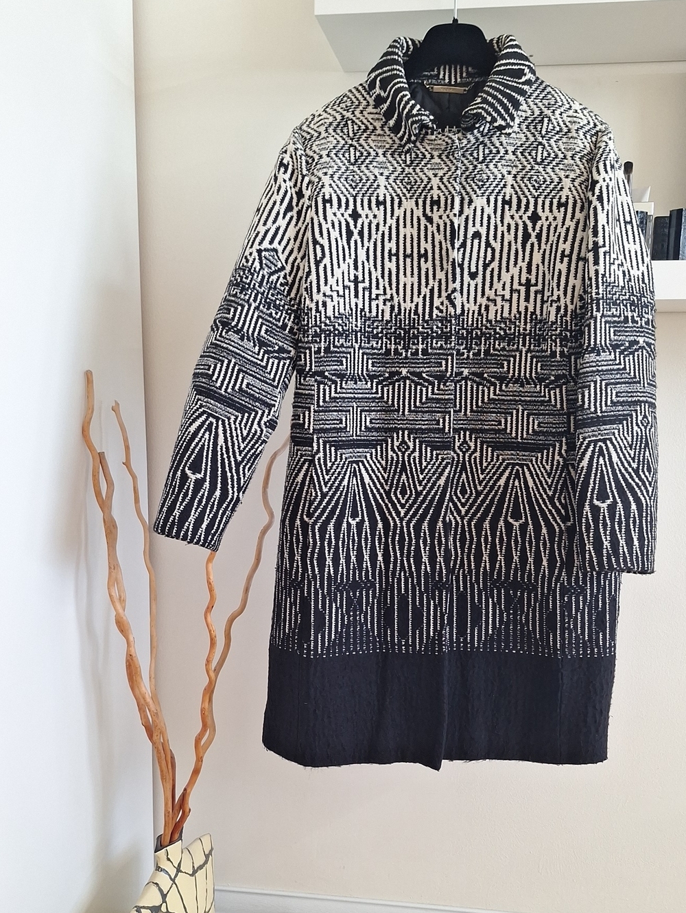 Byblos Black & White Padded  Coat